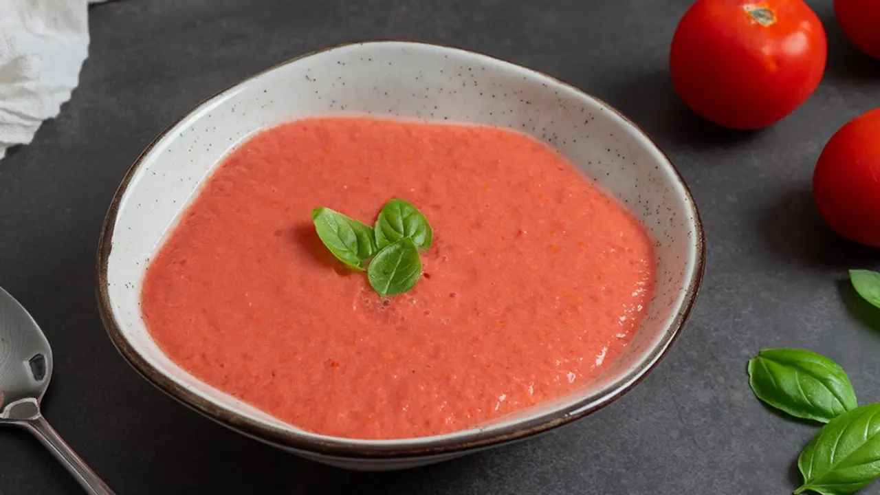 Sopa fr&iacute;a de tomate