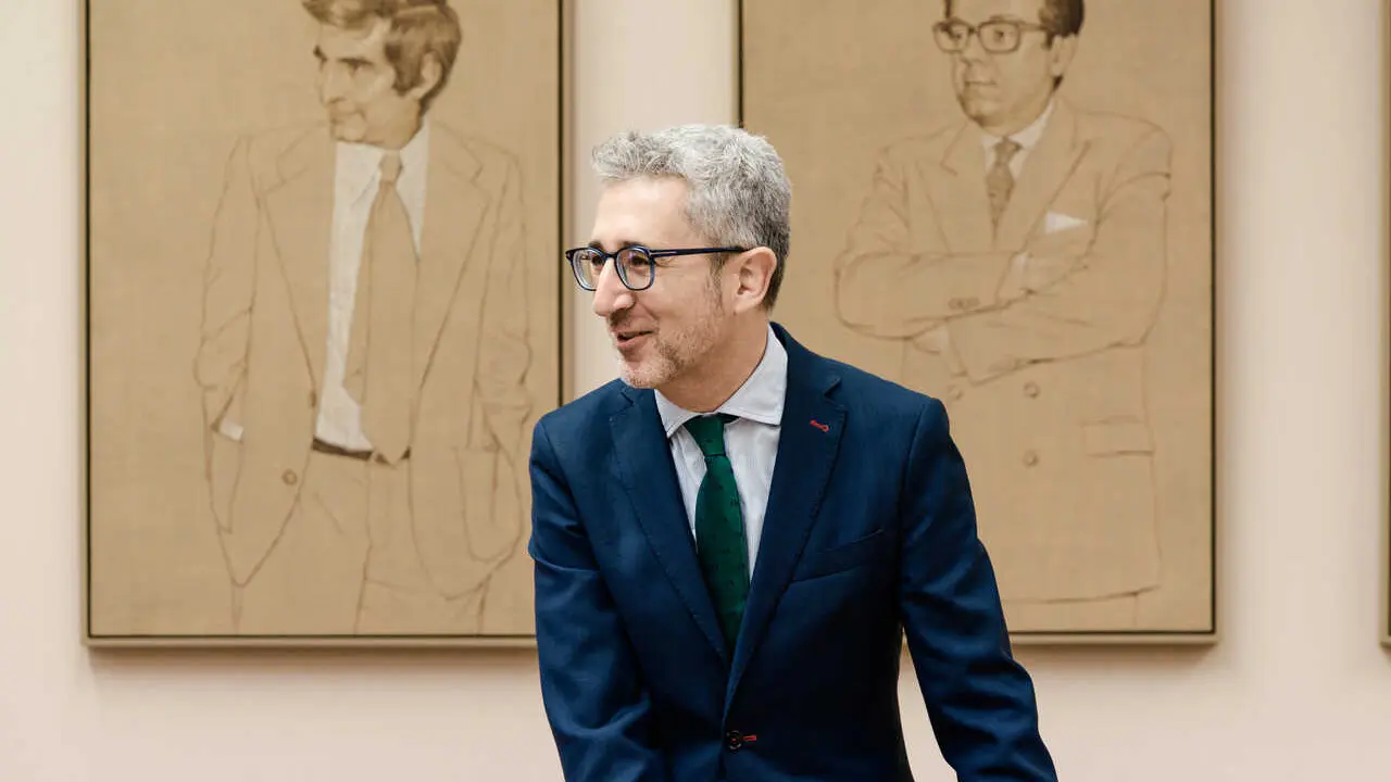 El ministro de Hacienda, Arcadi Espa&ntilde;a, comparece ante la Comisi&oacute;n de Hacienda y Funci&oacute;n P&uacute;blica, en el Congreso de los Diputados, a 4 de junio de 2026, en Madrid (Espa&ntilde;a).