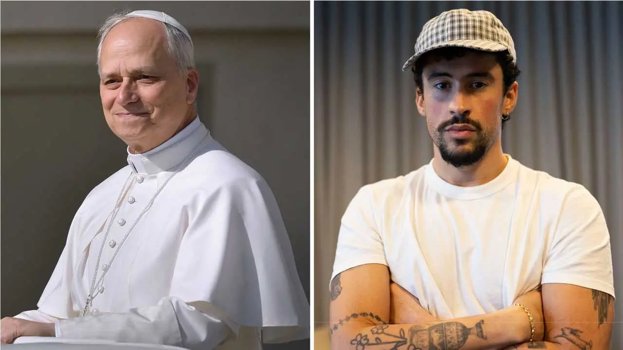 El Papa Le&oacute;n XIV y el cantante Bad Bunny