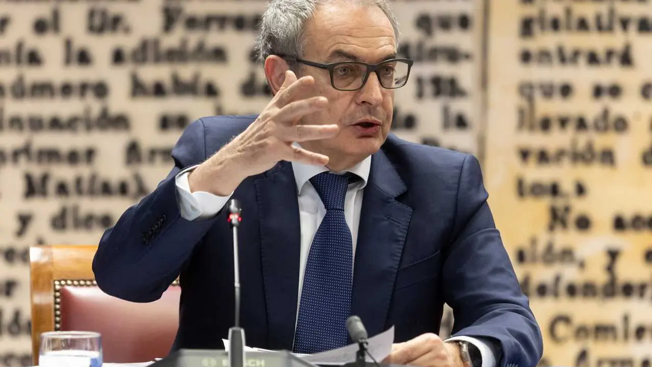 Archivo - El expresidente del Gobierno Jos&eacute; Luis Rodr&iacute;guez Zapatero ante la Comisi&oacute;n de Investigaci&oacute;n sobre el &lsquo;caso Koldo&rsquo;, en el Senado, a 2 de marzo de 2026, en Madrid (Espa&ntilde;a).