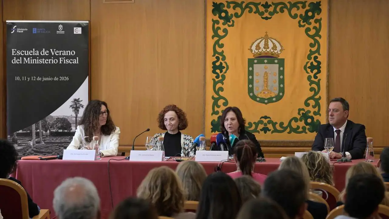 La fiscal general del Estado, Teresa Peramato, durante la celebraci&oacute;n del acto de clausura de la 'Escuela de Verano del Ministerio Fiscal
