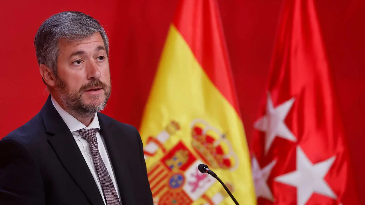 Archivo - El consejero de Presidencia, Justicia y Administraci&oacute;n Local de la Comunidad de Madrid, Miguel &Aacute;ngel Garc&iacute;a Mart&iacute;n, en la rueda de prensa posterior al Consejo de Gobierno