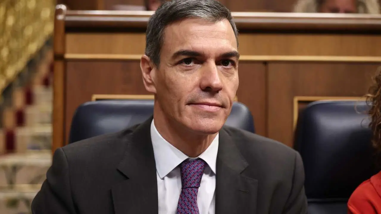 Archivo - El presidente del Gobierno, Pedro S&aacute;nchez, durante una sesi&oacute;n de control al Gobierno, en el Congreso de los Diputados, a 25 de febrero de 202, en Madrid (Espa&ntilde;a). El Gobierno afronta una nueva sesi&oacute;n de control con temas de actualidad sobre la m