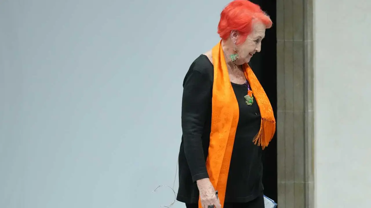 Archivo - La periodista Rosa Mar&iacute;a Calaf durante el acto institucional del 8M en la Generalitat, a 6 de marzo de 2026, en Barcelona, Catalu&ntilde;a (Espa&ntilde;a). ARCHIVO.
