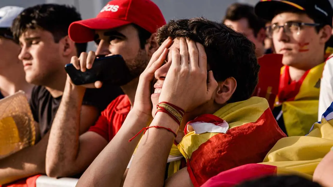 Varias personas durante el primer partido disputado por la selecci&oacute;n espa&ntilde;ola en la Copa Mundial de la FIFA 2026, a 15 de junio de 2026, en Madrid (Espa&ntilde;a). La selecci&oacute;n de Espa&ntilde;a disputa su primer encuentro contra la selecci&oacute;n de Cabo Verde correspondien