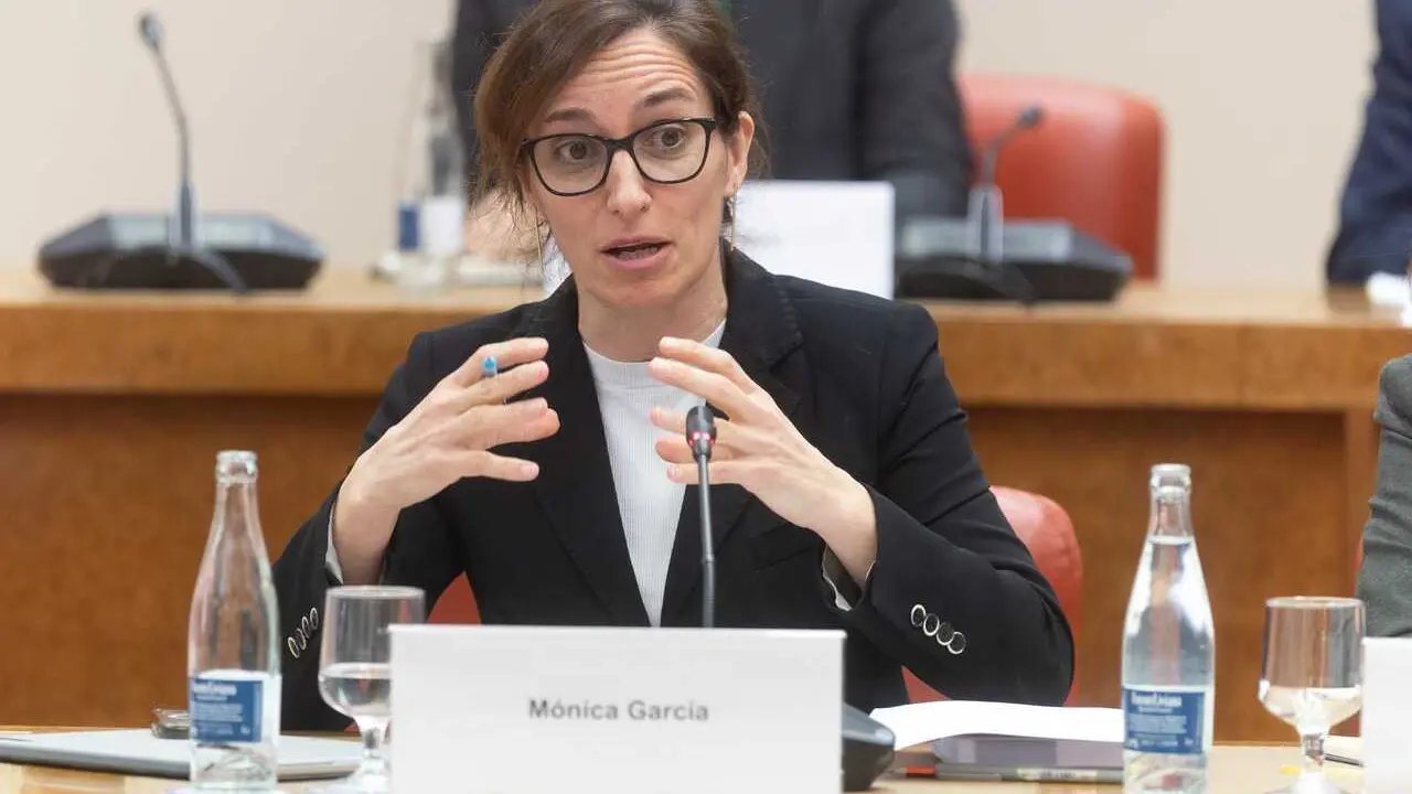 Archivo - Imagen de archivo de la ministra de Sanidad, M&oacute;nica Garc&iacute;a.