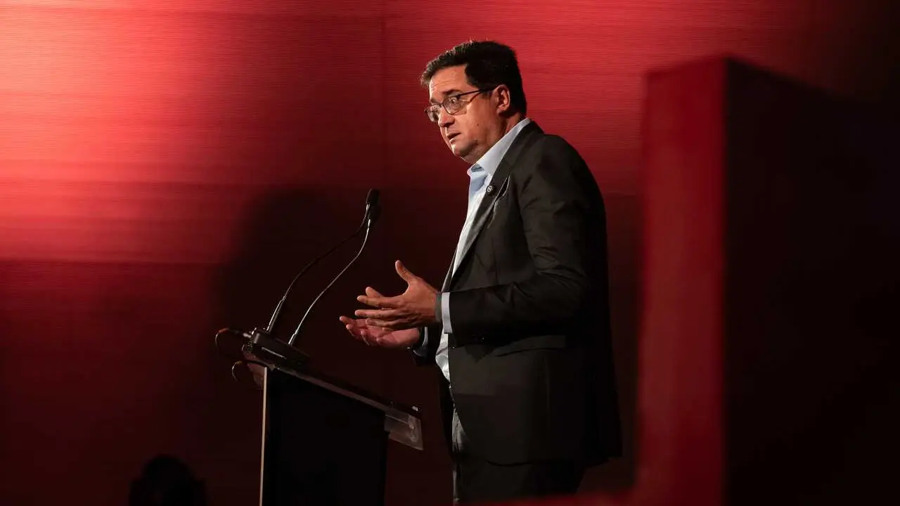 El ministro para la Transformaci&oacute;n Digital, &Oacute;scar L&oacute;pez, durante la s&eacute;ptima edici&oacute;n de Tale&ntilde;to Espa&ntilde;a, en la Casa del Lector, a 11 de junio de 2026, en Madrid (Espa&ntilde;a). 