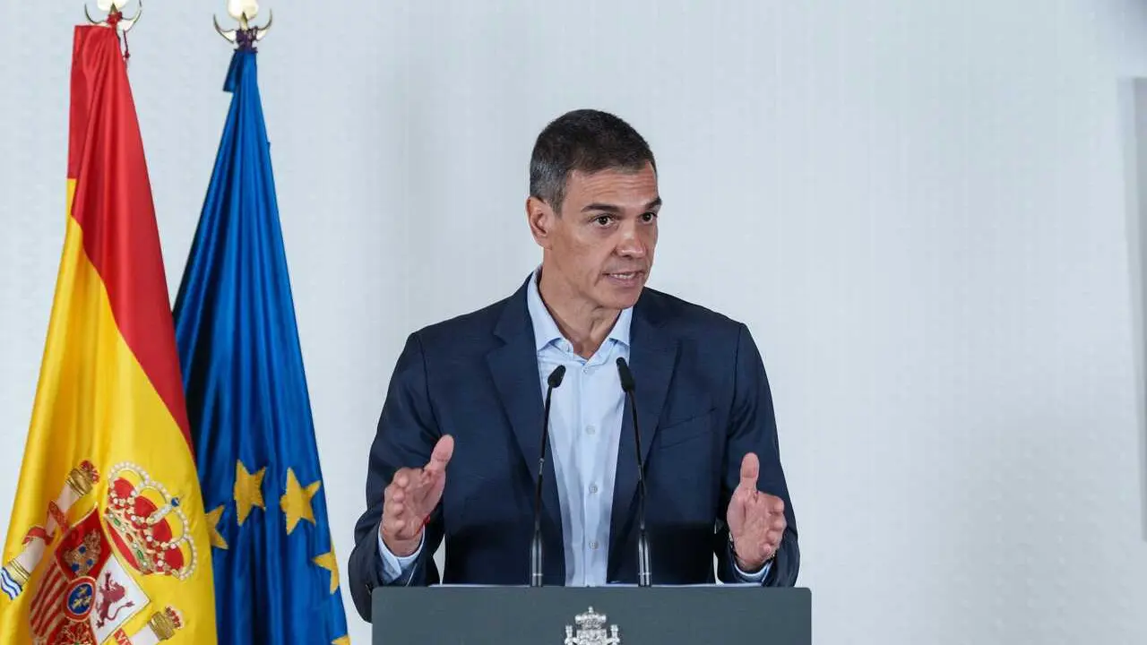 El presidente del Gobierno, Pedro S&aacute;nchez, durante un encuentro sobre pol&iacute;ticas de apoyo a la discapacidad y la dependencia, en el Instituto de Mayores y Servicios Sociales (IMSERSO), a 23 de junio de 2026, en Madrid (Espa&ntilde;a).  Durante el encuentro, el pr