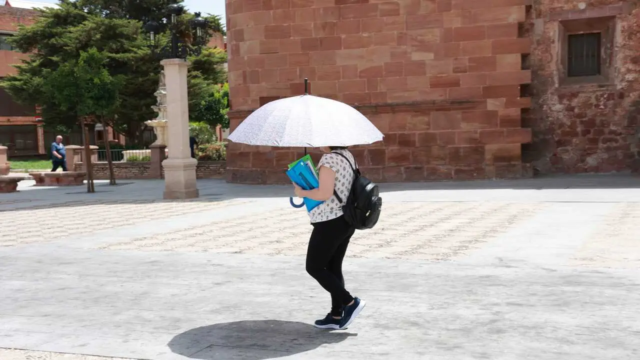 Imagen de hoy en And&uacute;jar (Ja&eacute;n), una de las localidades m&aacute;s afectadas estos d&iacute;as por el calor