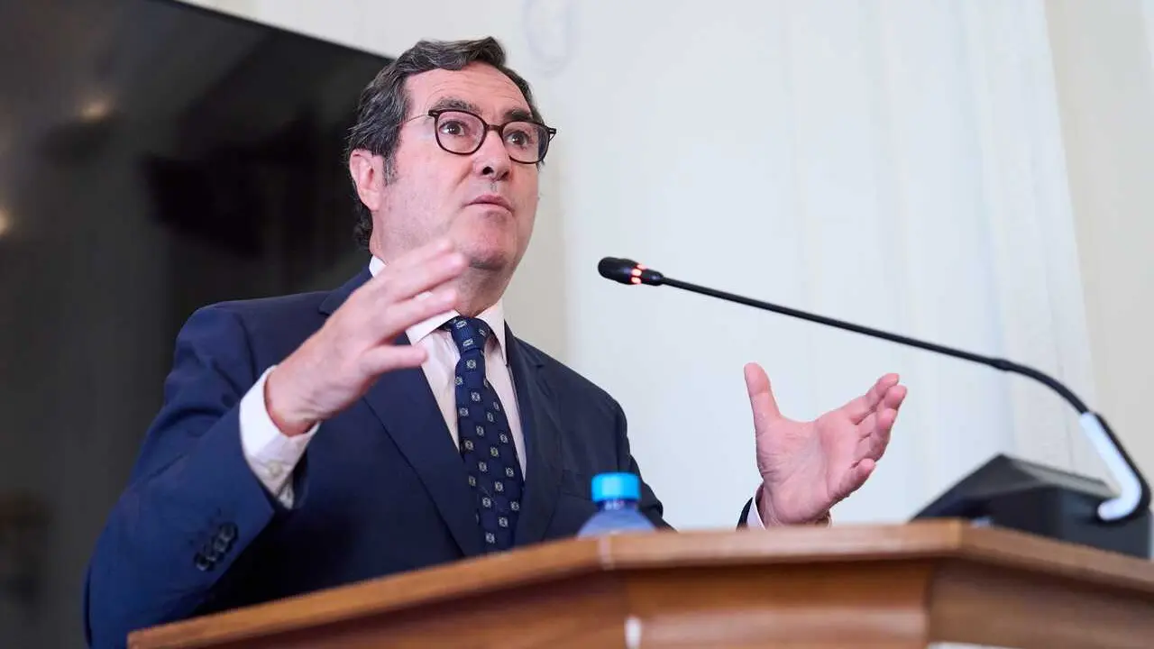 El presidente de la CEOE, Antonio Garamendi