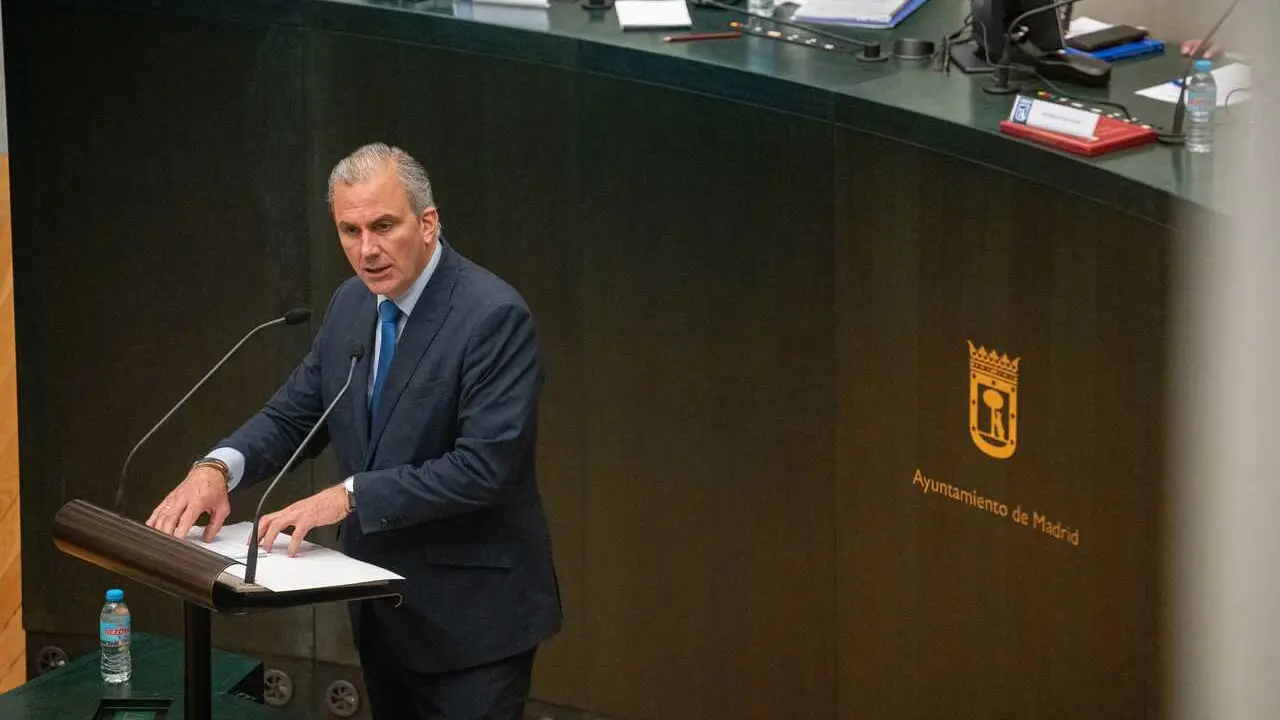 Javier Ortega Smith, durante el Debate del Estado de la Ciudad, en el Palacio de Cibeles, a 30 de junio de 2026, en Madrid (Espa&ntilde;a). 