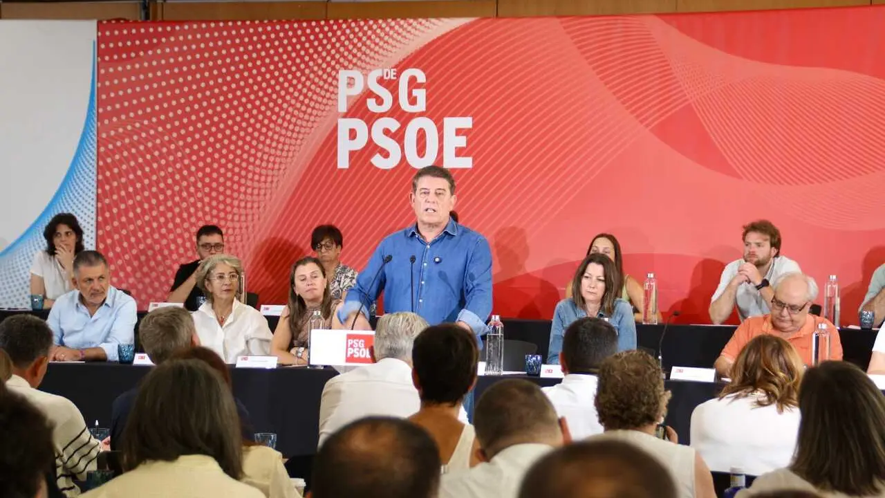 El secretario xeral del PSdeG, Jos&eacute; Ram&oacute;n G&oacute;mez Besteiro, interviene en el Comit&eacute; Nacional del PSdeG