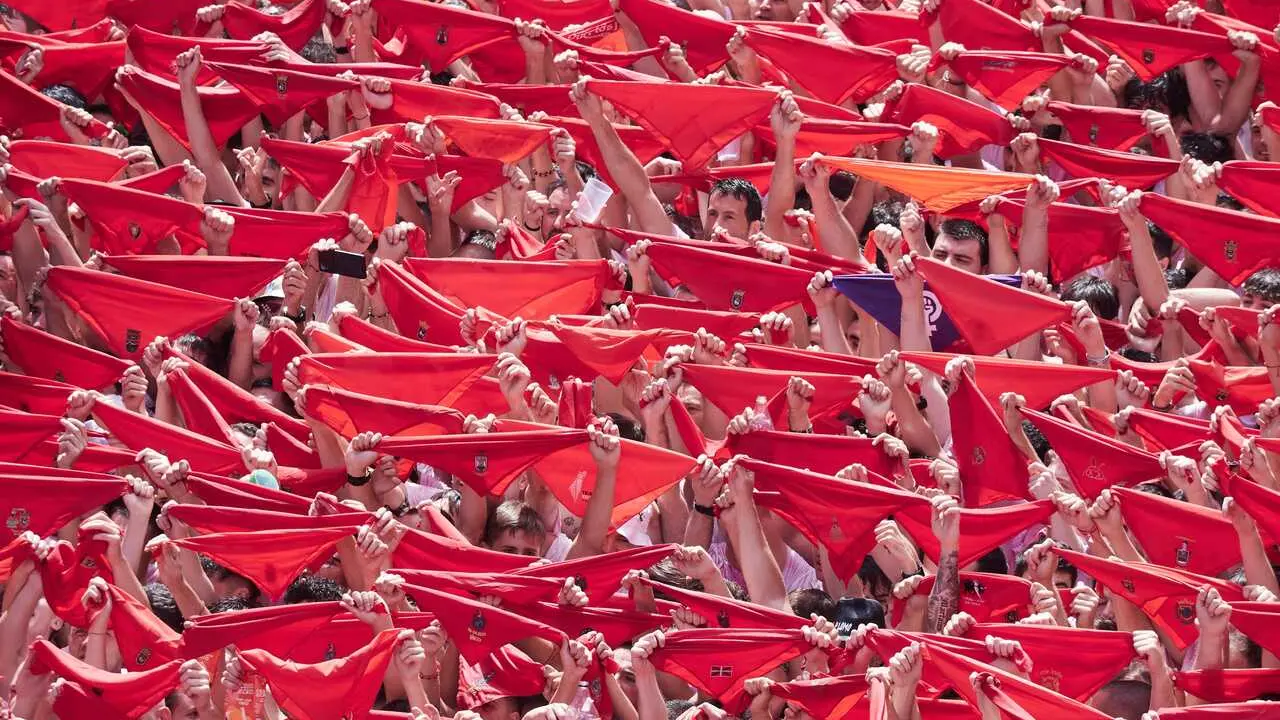 Archivo - Chupinazo de San Ferm&iacute;n en 2025.