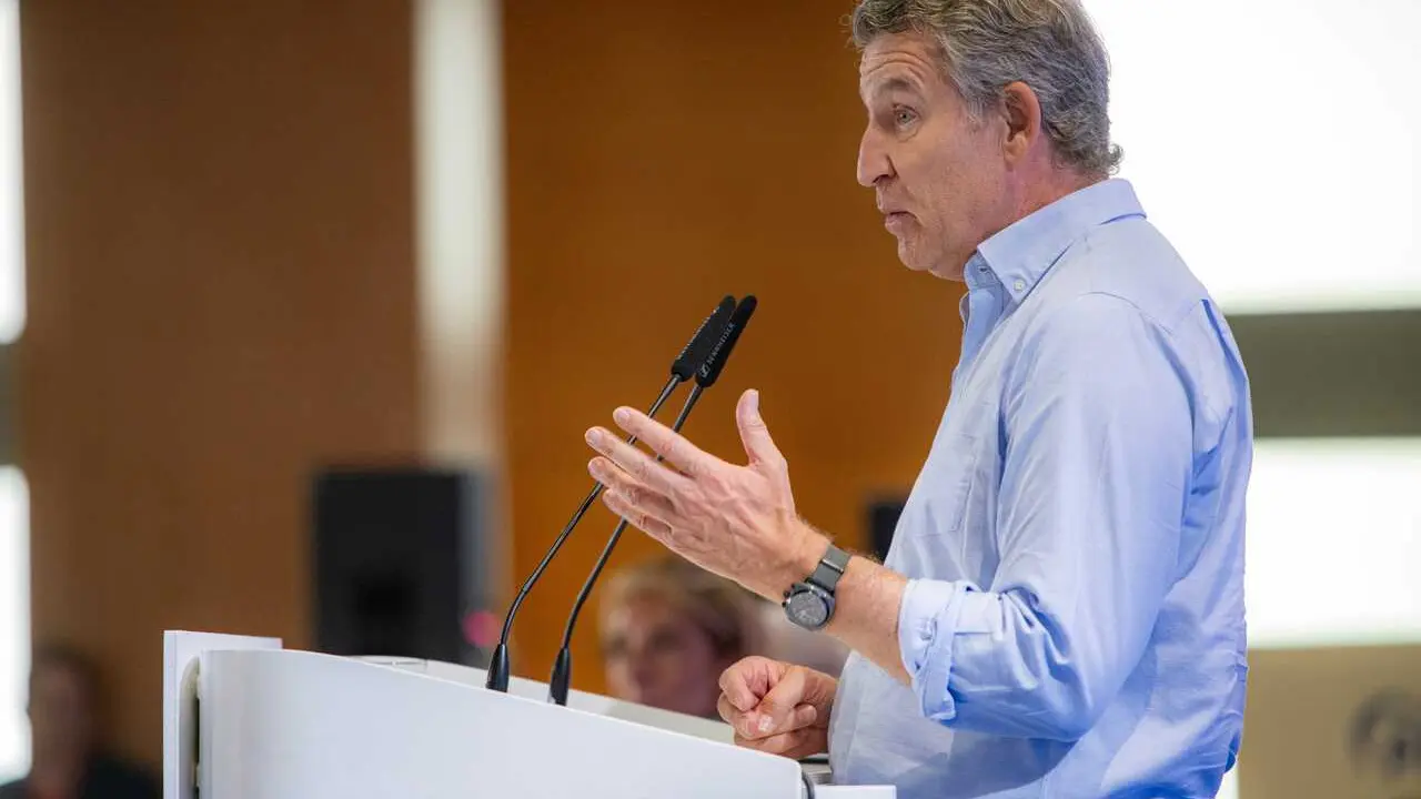 El presidente del PP, Alberto N&uacute;&ntilde;ez-Feij&oacute;o