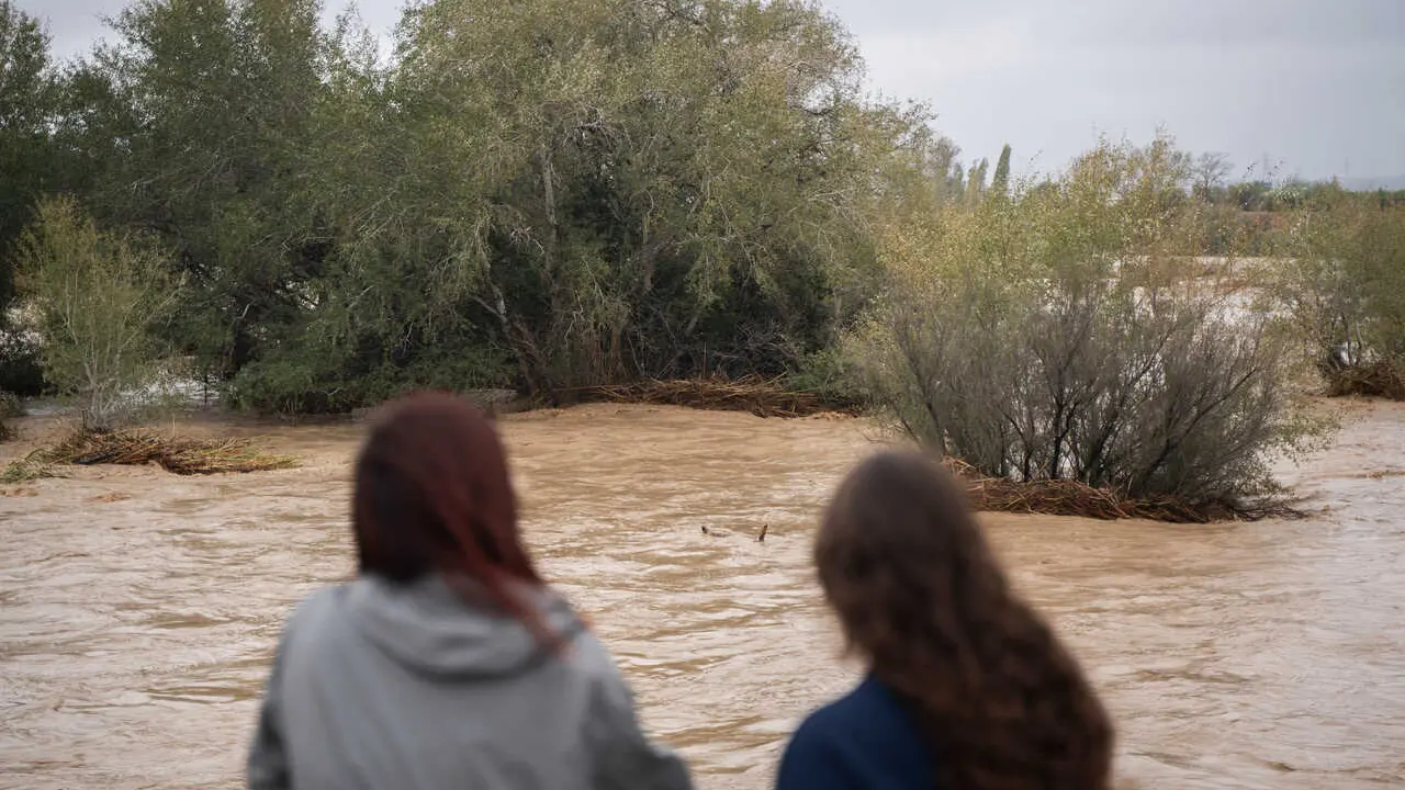 Archivo - Imagen del r&iacute;o Magro entre Catadau, Llombai y Alfarp en la dana