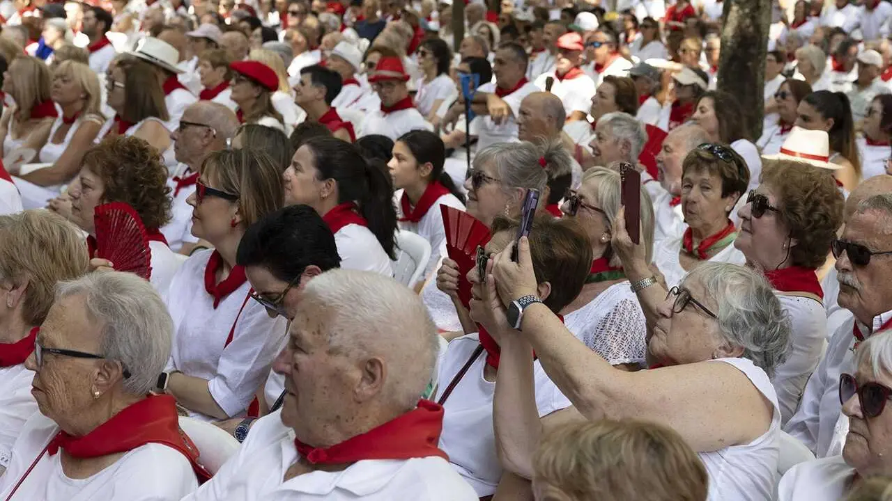 Imagen de archivo de p&uacute;blico en San Ferm&iacute;n.