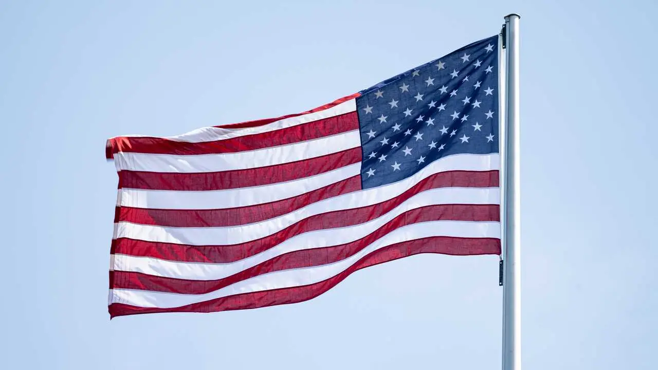 Archivo - Bandera de Estados Unidos 