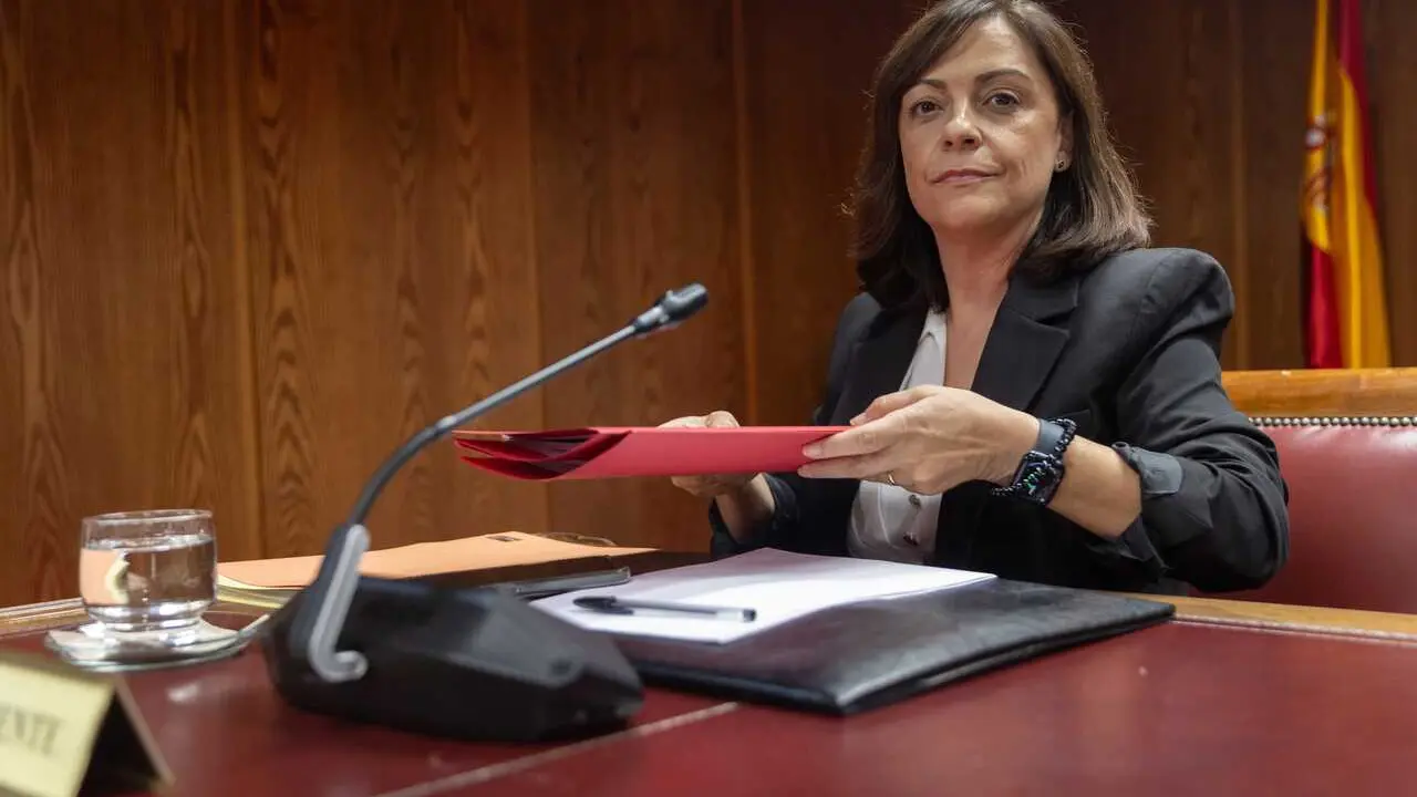 Archivo - La Gerente del Partido Socialista Obrero Espa&ntilde;ol (PSOE), Ana Mar&iacute;a Fuentes Pacheco, comparece ante la comisi&oacute;n sobre el caso Koldo, en el Senado, a 23 de octubre de 2025, en Madrid (Espa&ntilde;a). 