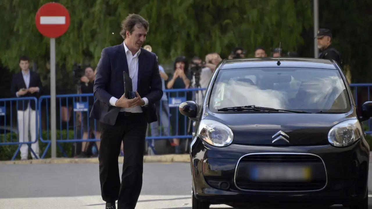 Archivo - El hermano del Presidente del Gobierno, David S&aacute;nchez, a su llegada a la quinta jornada del juicio en la Audiencia Provincial de Badajoz