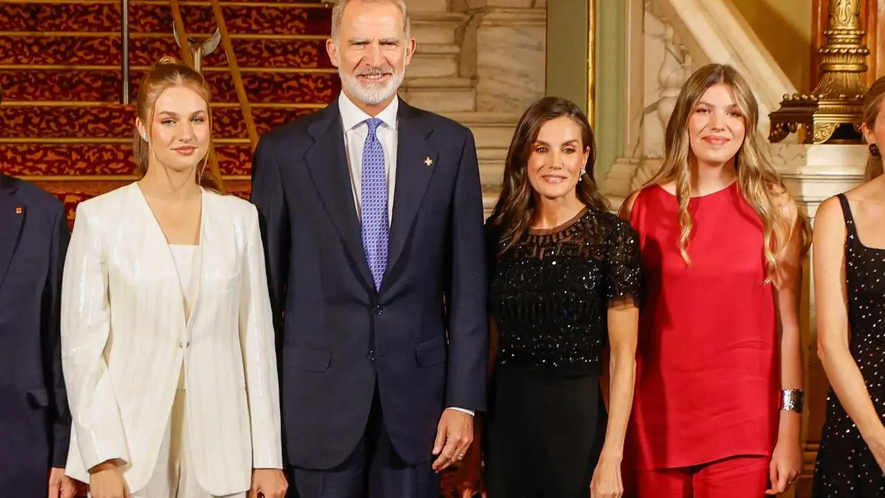 La princesa Leonor, los Reyes Felipe y Letizia y la infanta Sof&iacute;a este martes en la gala de los Premios Princesa de Girona 2026 en el Liceu de Barcelona