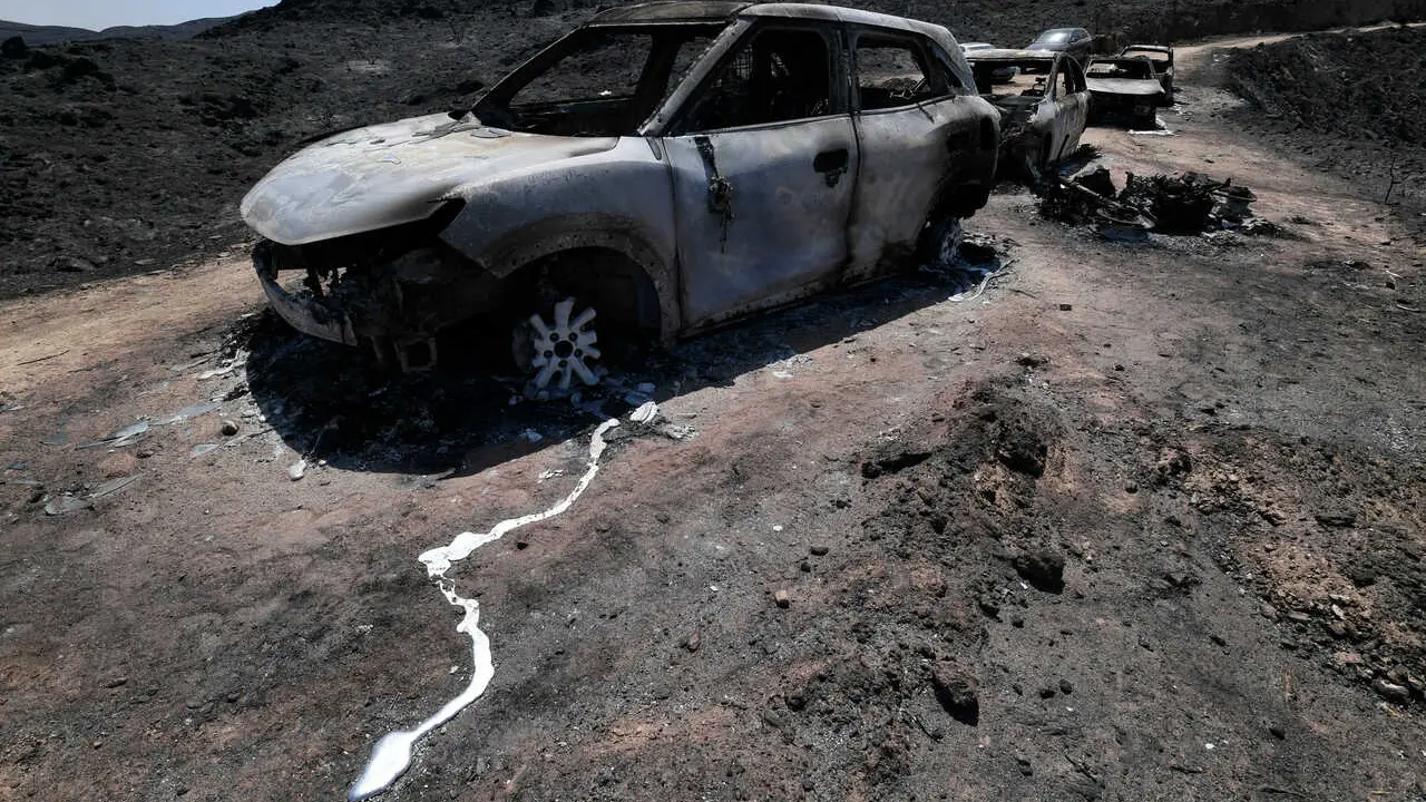 10-07-2026.- Europa Press . Incendio en la provincia de Almeria entre los pueblos de Bedar y los Gallardos en donde han fallecido 12 personas por ahora los medios de extincion siguen trabajando para extinguir las llamas. Foto: Javier Carrion/EP