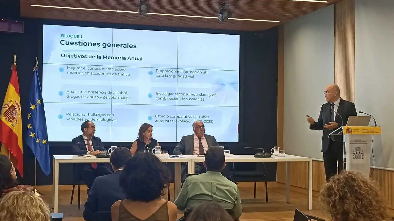 Presentaci&oacute;n de la Memoria 2025 de hallazgos toxicol&oacute;gicos en v&iacute;ctimas de accidente de tr&aacute;fico, del Instituto Nacional de Toxicolog&iacute;a y Ciencias Forenses (INTCF).