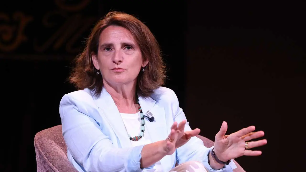 La vicepresidenta Ejecutiva de la Comisi&oacute;n Europea para una Transici&oacute;n Limpia, Justa y Competitiva, Teresa Ribera.