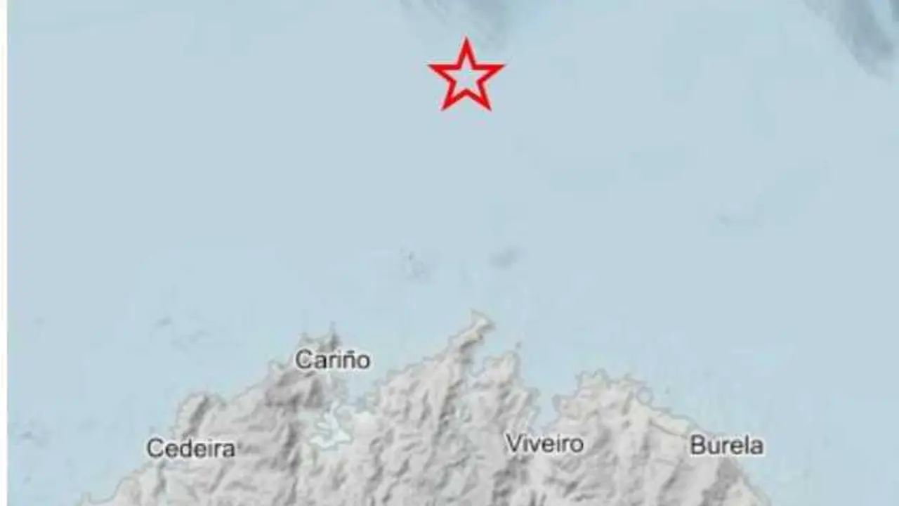 Temblor en el Cant&aacute;brico frente a Estaca de Bares