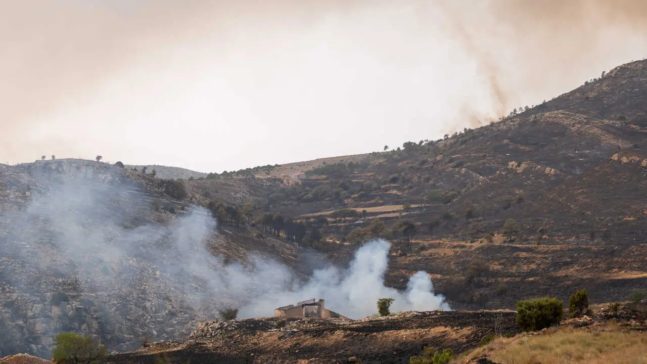Incendio forestal de Ejulve (Teruel)