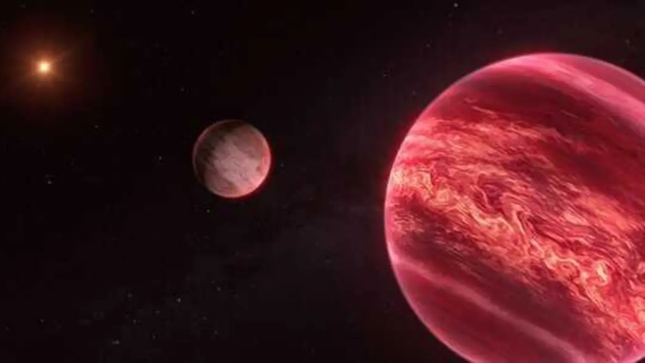 Reproducci&oacute;n art&iacute;stica de CD-35 2722, un sistema con un objeto similar a la luna (