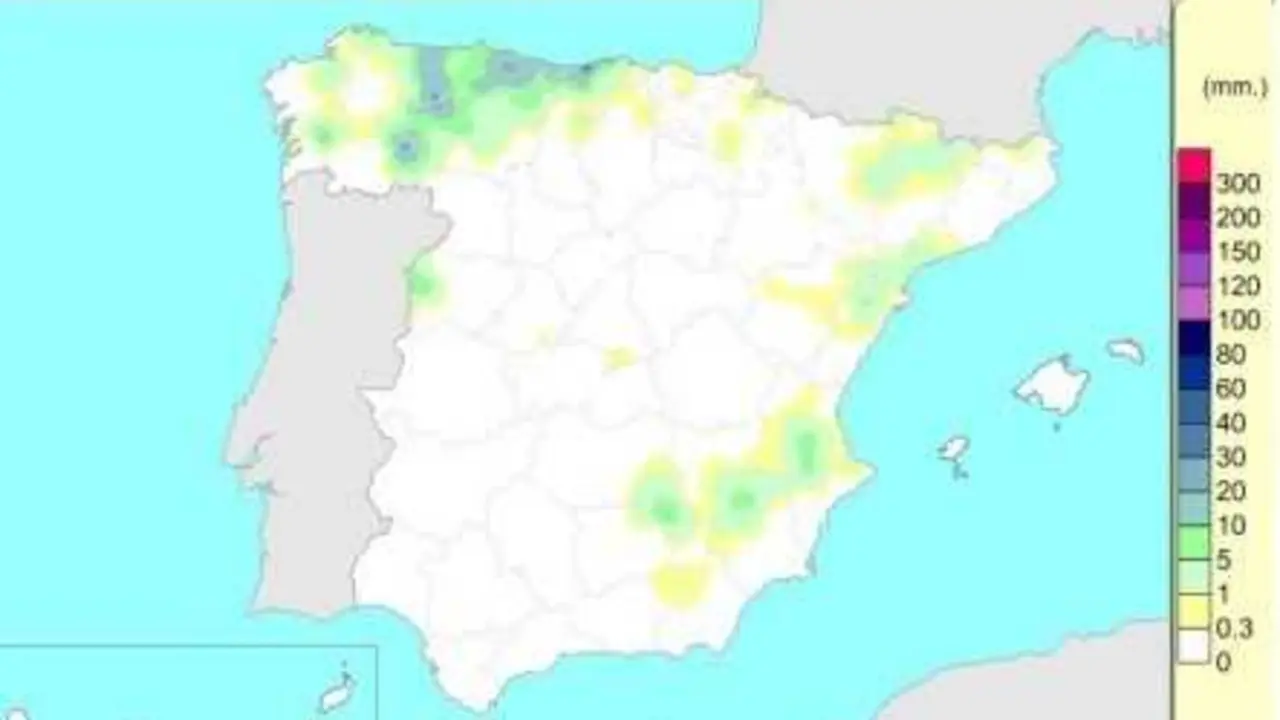 Espa&ntilde;a registra 614 l/m2 de lluvias acumuladas desde el 1 de octubre de 2025 al 21 de julio de 2026