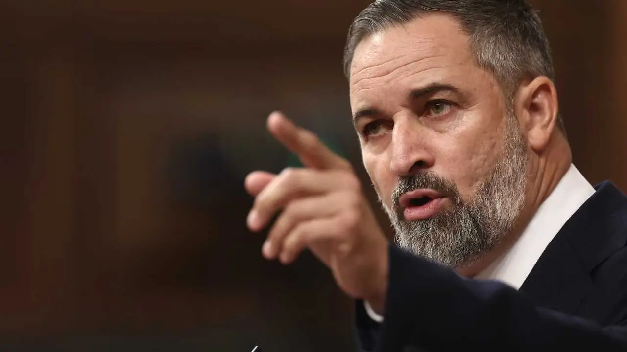 Archivo - El presidente de Vox, Santiago Abascal, interviene durante una sesi&oacute;n plenaria en el Congreso de los Diputados, a 24 de junio de 2026, en Madrid (Espa&ntilde;a). 