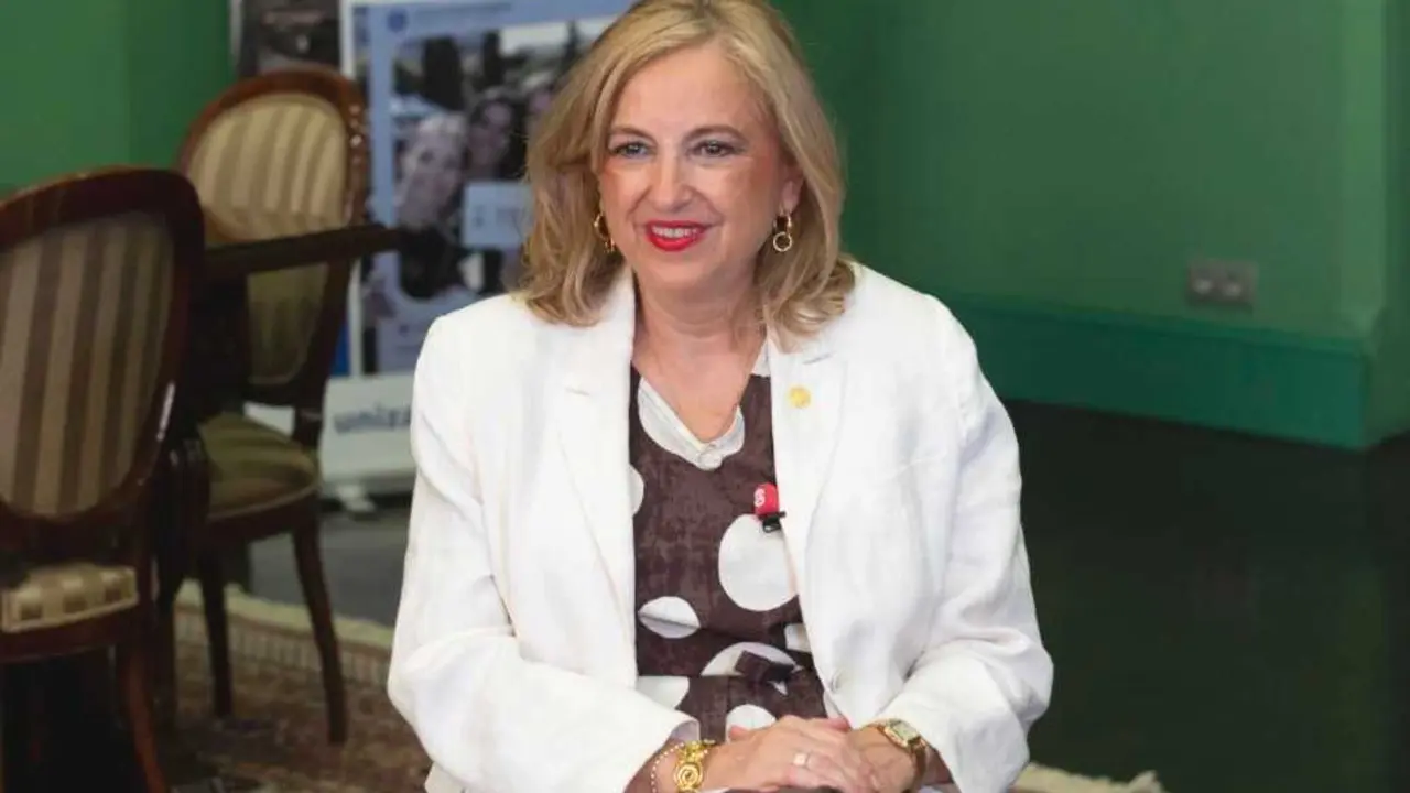 La rectora de la Univesidad de Zaragoza, Rosa Bolea, durante una entrevista concedida a Europa Press.