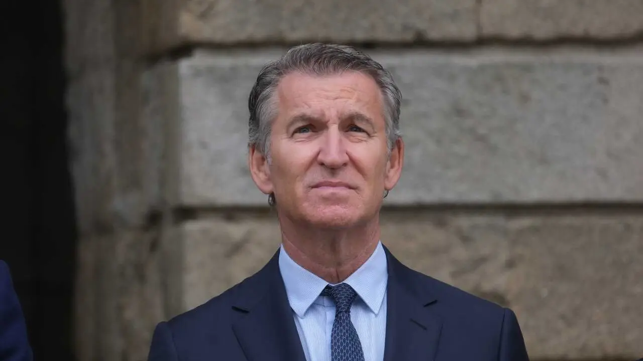 El presidente del Partido Popular, Alberto N&uacute;&ntilde;ez Feij&oacute;o, en los actos institucionales del D&iacute;a de Galicia.