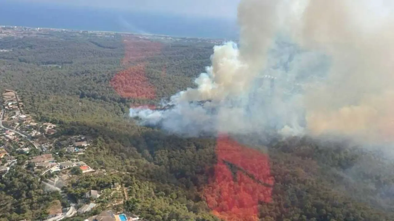 Imagen del incendio