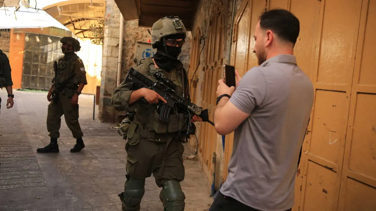 Militares israel&iacute;es en Hebr&oacute;n (Cisjordania) en imagen de archivo 