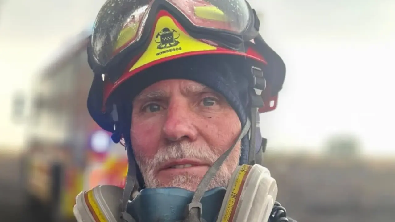 Foto del bombero, el marido de Eva