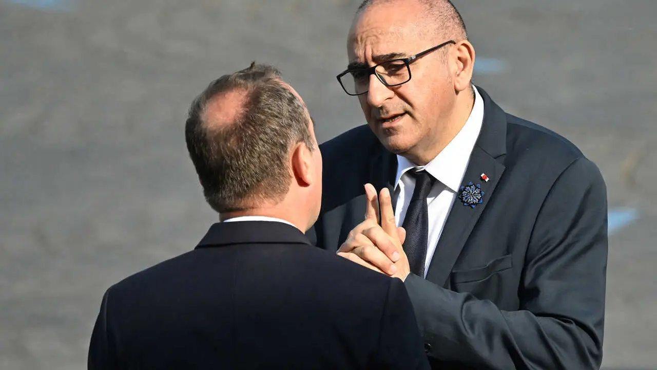 S&eacute;bastien Lecornu, Premier ministre, Laurent Nunez, Ministre d'&Eacute;tat, ministre de l'Int&eacute;rieur - Le pr&eacute;sident Emmanuel Macron et les officiels lors de la c&eacute;r&eacute;monie militaire du 14 juillet &agrave; Paris President Emmanuel Macron and the officials during the military ceremony on July 14 in Paris