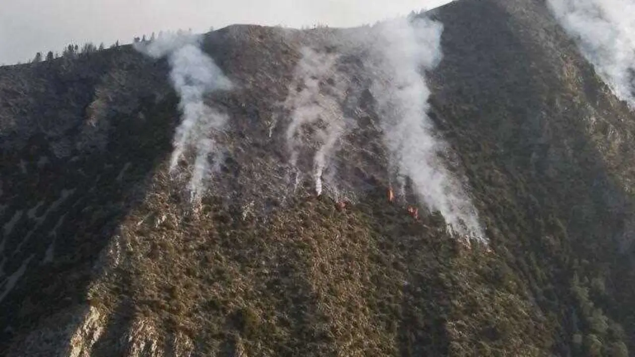 Incendio en Seira (Huesca).