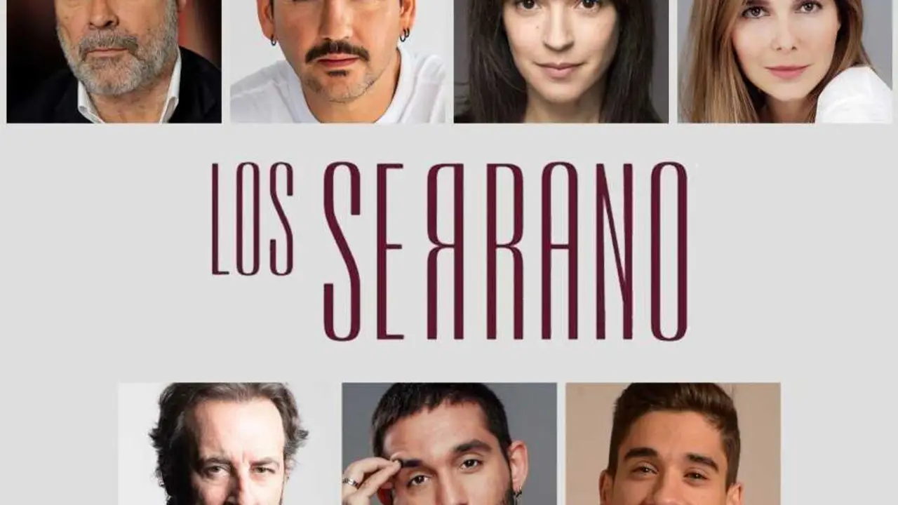 Cartel de la reuni&oacute;n del reparto de 'Los Serrano' en la San Diego Comic-Con M&aacute;laga 2026.