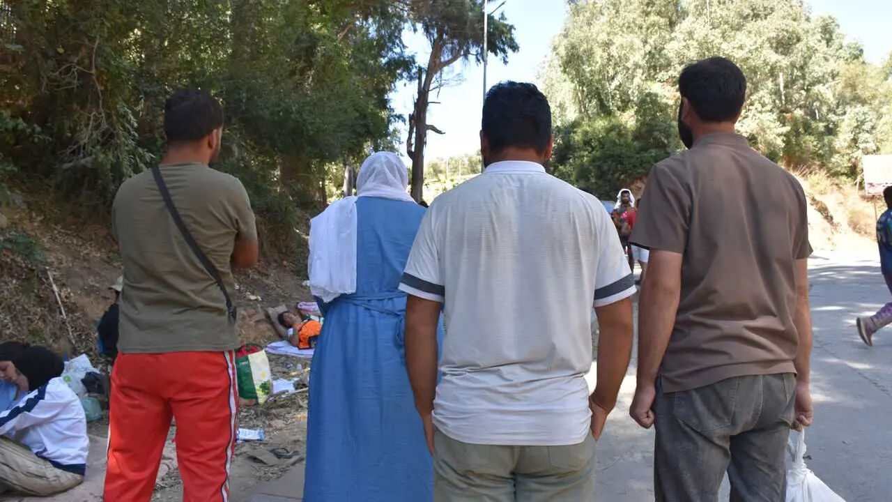 Varias personas migrantes