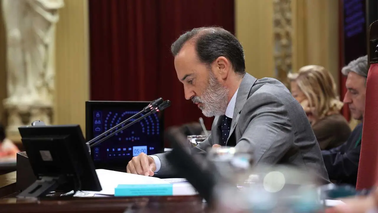 Archivo - El presidente del Parlament balear, Gabriel Le Senne.