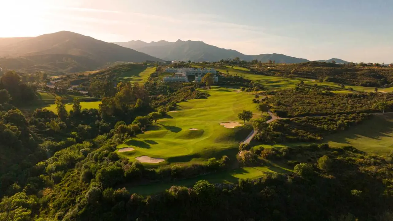 Archivo - Vista a&eacute;rea del campo Europa de La Cala Resort.