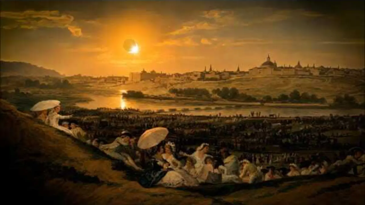 'La Pradera De San Isidro' De Goya Bajo La Luz De Un Eclipse.
