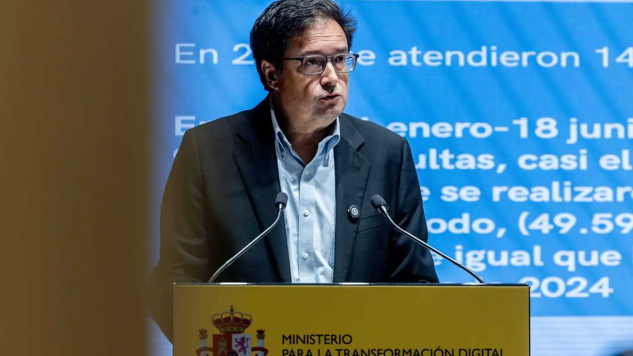 El ministro para la Transformaci&oacute;n Digital y de la Funci&oacute;n P&uacute;blica, &Oacute;scar L&oacute;pez.