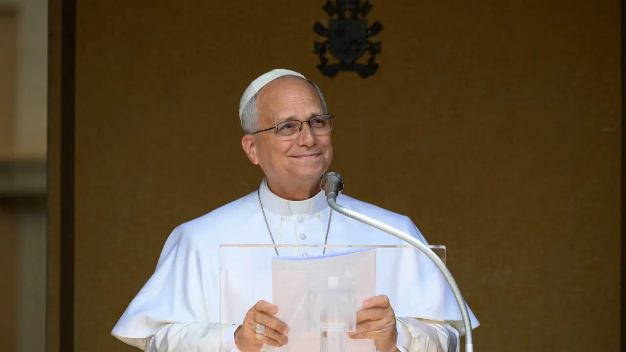 July 26, 2026, Castel Gandolfo: Papa Leone XIV durante l'angelus a Castel Gandolfo (Roma), 26 luglio 2026. 