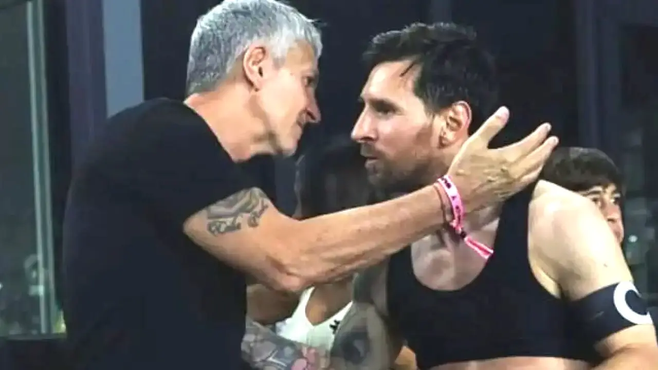 Jorge y Leo Messi