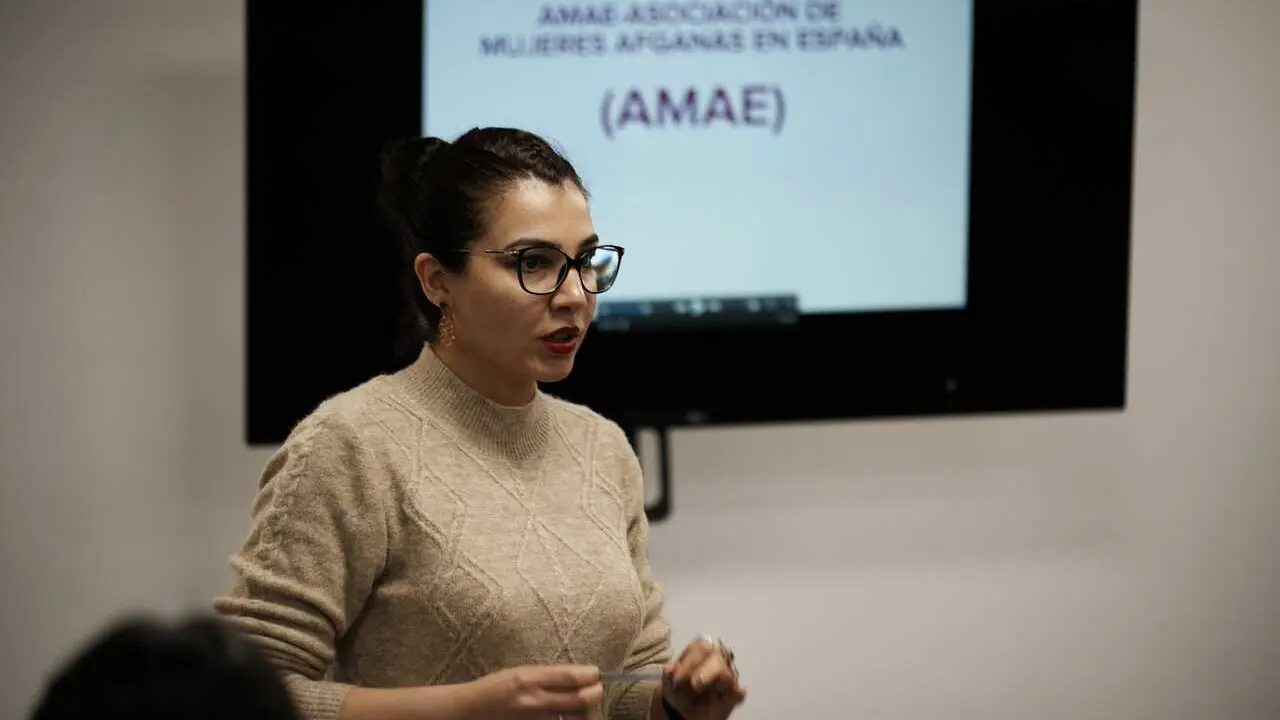 La presidenta de la Asociaci&oacute;n de Mujeres Afganas en Espa&ntilde;a (AMAE), Sunita Nasir Tareen