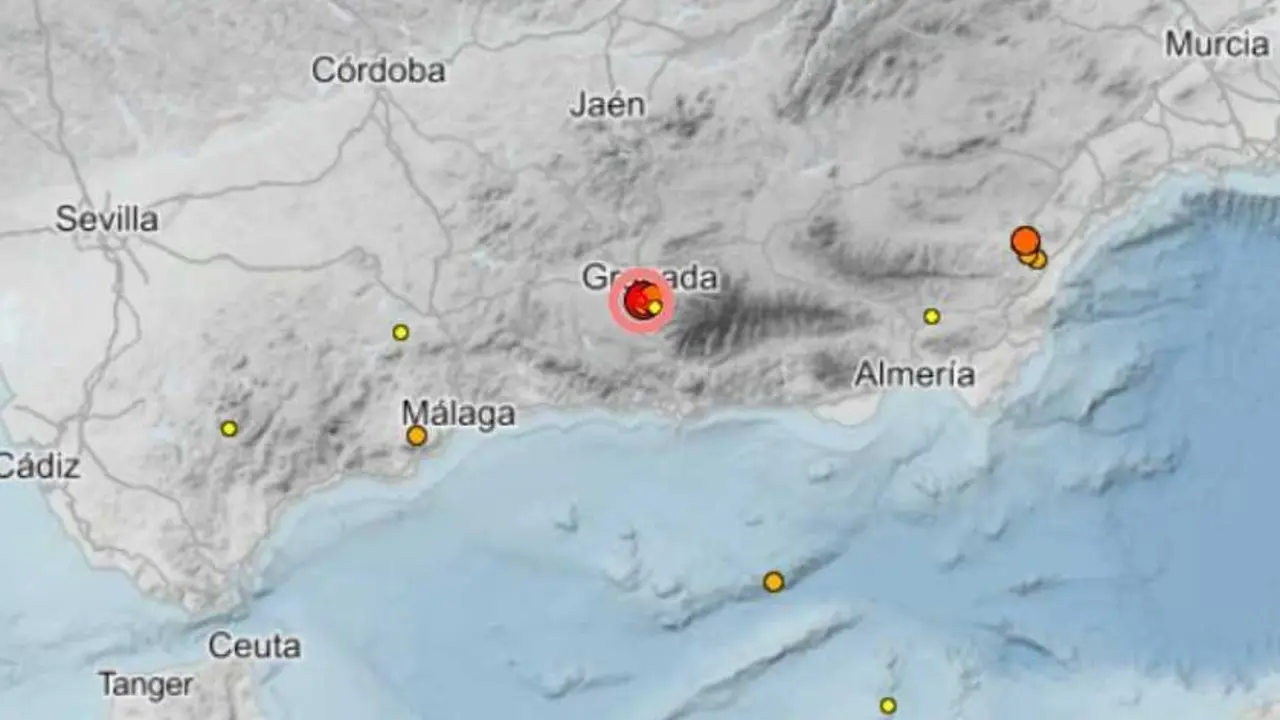 Imagen del lugar donde se ha producido el terremoto.