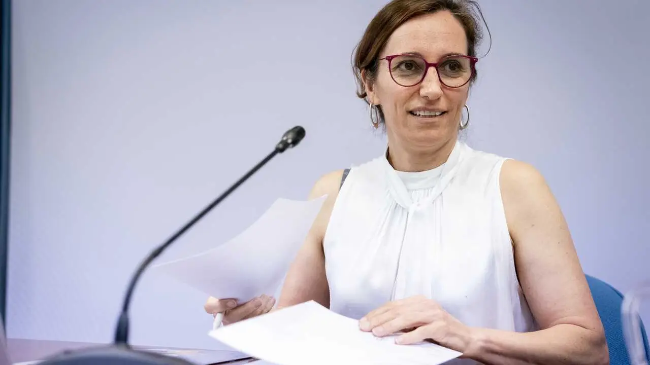 Archivo - La ministra de Sanidad, M&oacute;nica Garc&iacute;a, durante la presentaci&oacute;n del estudio sobre &lsquo;Cesaci&oacute;n tab&aacute;quica, un reto sanitario y social&rsquo;, en el Ministerio de Sanidad, a 19 de junio de 2026, en Madrid (Espa&ntilde;a). El estudio, elaborado conjuntamente por el
